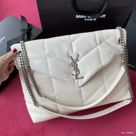 Repzbay REP MEDIUM PUFFER YSL BAG IN LAMBSKIN QUILTED 0628